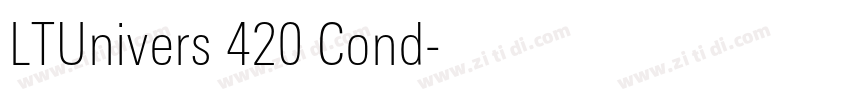 LTUnivers 420 Cond字体转换